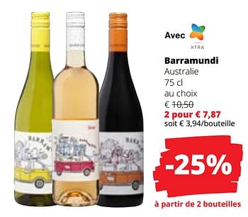 Promoties Barramundi australie - Rode wijnen - Geldig van 09/05/2024 tot 22/05/2024 bij Spar (Colruytgroup)