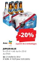 Promotions Jupiler blue boîte - Jupiler - Valide de 09/05/2024 à 22/05/2024 chez Spar (Colruytgroup)