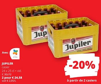 Promoties Jupiler casier - Jupiler - Geldig van 09/05/2024 tot 22/05/2024 bij Spar (Colruytgroup)