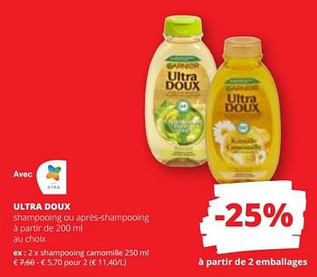 Promoties Shampooing camomille - Garnier - Geldig van 09/05/2024 tot 22/05/2024 bij Spar (Colruytgroup)