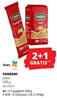 Promotions Spaghetti - Panzani - Valide de 09/05/2024 à 22/05/2024 chez Spar (Colruytgroup)