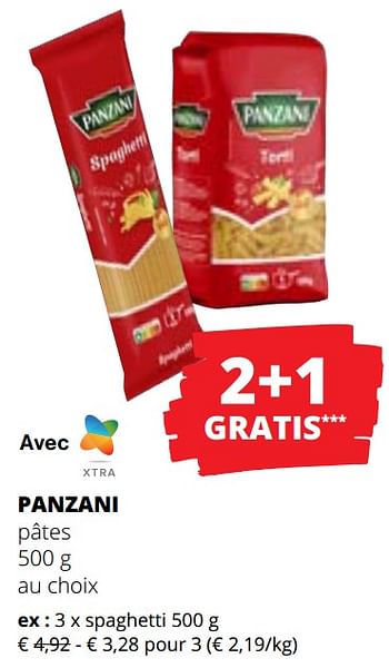 Promotions Spaghetti - Panzani - Valide de 09/05/2024 à 22/05/2024 chez Spar (Colruytgroup)