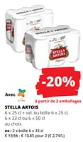Promotions Stella artois - Stella Artois - Valide de 09/05/2024 à 22/05/2024 chez Spar (Colruytgroup)