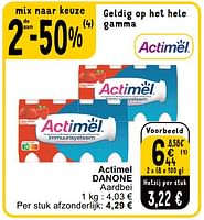 Promoties Actimel danone aardbei - Danone - Geldig van 14/05/2024 tot 18/05/2024 bij Cora