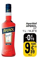 Promoties Aperitief aperol - Aperol - Geldig van 14/05/2024 tot 18/05/2024 bij Cora