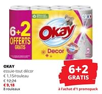 Promotions Okay essuie-tout décor - Okay - Valide de 09/05/2024 à 22/05/2024 chez Spar (Colruytgroup)