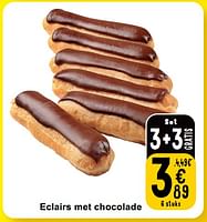 Promoties Eclairs met chocolade - Huismerk - Cora - Geldig van 14/05/2024 tot 18/05/2024 bij Cora