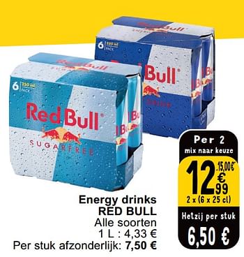 Promoties Energy drinks red bull - Red Bull - Geldig van 14/05/2024 tot 18/05/2024 bij Cora