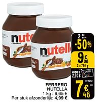 Promoties Ferrero nutella - Ferrero - Geldig van 14/05/2024 tot 18/05/2024 bij Cora