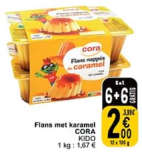 Flans met karamel cora kido-Huismerk - Cora