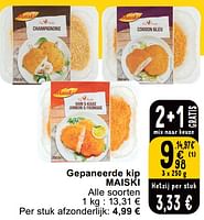Promoties Gepaneerde kip maiski - Maiski - Geldig van 14/05/2024 tot 18/05/2024 bij Cora