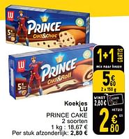 Promoties Koekjes lu prince cake - Lu - Geldig van 14/05/2024 tot 18/05/2024 bij Cora