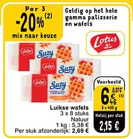 Promoties Luikse wafels - Lotus Bakeries - Geldig van 14/05/2024 tot 18/05/2024 bij Cora
