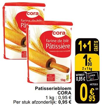 Promoties Patisseriebloem cora - Huismerk - Cora - Geldig van 14/05/2024 tot 18/05/2024 bij Cora