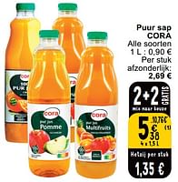 Promoties Puur sap cora - Huismerk - Cora - Geldig van 14/05/2024 tot 18/05/2024 bij Cora