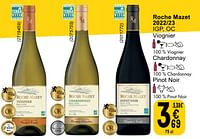 Promoties Roche mazet 2022 23 viognier - Rode wijnen - Geldig van 14/05/2024 tot 18/05/2024 bij Cora