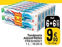 Promoties Tandpasta aquafresh freshmint - Aquafresh - Geldig van 14/05/2024 tot 18/05/2024 bij Cora