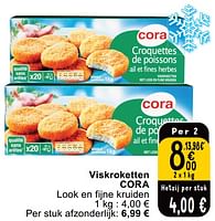Promoties Viskroketten cora - Huismerk - Cora - Geldig van 14/05/2024 tot 18/05/2024 bij Cora