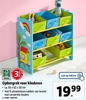 Promoties Opbergrek voor kinderen - Huismerk - Lidl - Geldig van 15/05/2024 tot 21/05/2024 bij Lidl