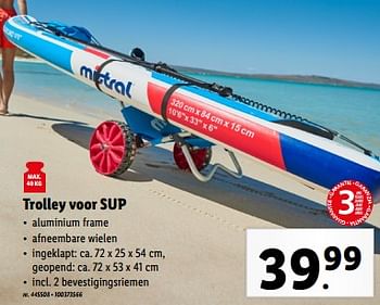 Promoties Trolley voor sup - Mistral - Geldig van 15/05/2024 tot 21/05/2024 bij Lidl