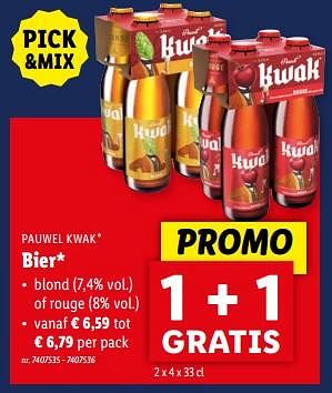 Promoties Bier - Pauwel Kwak - Geldig van 15/05/2024 tot 21/05/2024 bij Lidl