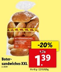 Botersandwiches xxl-Huismerk - Lidl