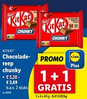 Promoties Chocoladereep chunky - Nestlé - Geldig van 15/05/2024 tot 21/05/2024 bij Lidl