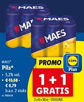 Promoties Pils - Maes - Geldig van 15/05/2024 tot 21/05/2024 bij Lidl