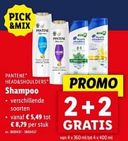 Promoties Shampoo - Pantene - Geldig van 15/05/2024 tot 21/05/2024 bij Lidl