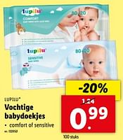 Promoties Vochtige babydoekjes - Lupilu - Geldig van 15/05/2024 tot 21/05/2024 bij Lidl