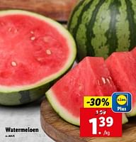 Promoties Watermeloen - Huismerk - Lidl - Geldig van 15/05/2024 tot 21/05/2024 bij Lidl