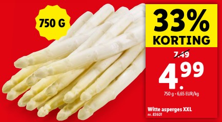 Witte asperges xxl-Huismerk - Lidl