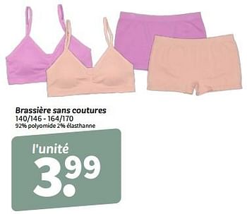 Promoties Brassière sans coutures - Huismerk - Wibra - Geldig van 07/05/2024 tot 19/05/2024 bij Wibra