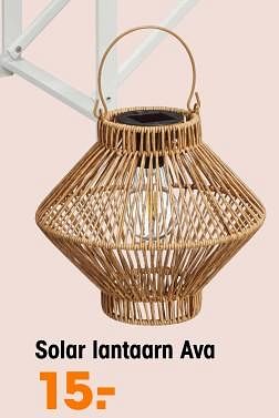 Promotions Solar lantaarn ava - Produit maison - Kwantum - Valide de 12/05/2024 à 26/05/2024 chez Kwantum