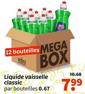 Promotions Liquide vaisselle classic - Produit maison - Wibra - Valide de 07/05/2024 à 19/05/2024 chez Wibra