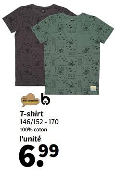 Promotions T shirt - Produit maison - Wibra - Valide de 07/05/2024 à 19/05/2024 chez Wibra