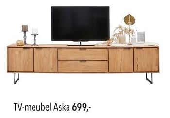 Promoties Tv meubel aska - Huismerk - Pronto Wonen - Geldig van 12/05/2024 tot 19/05/2024 bij Pronto Wonen