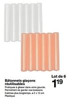 Promotions Bâtonnets glaçons réutilisables - Produit maison - Zeeman  - Valide de 11/05/2024 à 17/05/2024 chez Zeeman