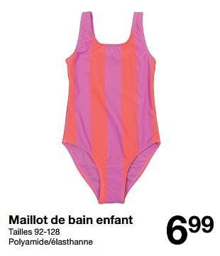 Promotions Maillot de bain enfant - Produit maison - Zeeman  - Valide de 11/05/2024 à 17/05/2024 chez Zeeman