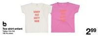 Promotions Tee-shirt enfant - Produit maison - Zeeman  - Valide de 11/05/2024 à 17/05/2024 chez Zeeman