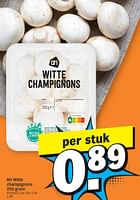 Promoties Ah witte champignons - Huismerk - Albert Heijn - Geldig van 13/05/2024 tot 20/05/2024 bij Albert Heijn