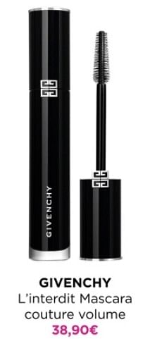 Promoties Givenchy l`interdit mascara couture volume - Givenchy - Geldig van 13/05/2024 tot 19/05/2024 bij ICI PARIS XL