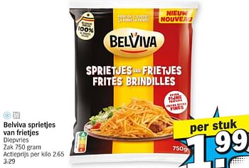 Promotions Belviva sprietjes van frietjes - Belviva - Valide de 13/05/2024 à 20/05/2024 chez Albert Heijn