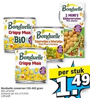 Promoties Bonduelle conserven - Bonduelle - Geldig van 13/05/2024 tot 20/05/2024 bij Albert Heijn