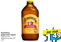 Promoties Bundaberg ginger beer regular - Bundaberg - Geldig van 13/05/2024 tot 20/05/2024 bij Albert Heijn