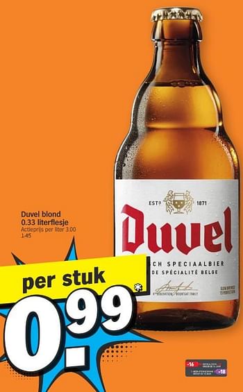 Promoties Duvel blond - Duvel - Geldig van 13/05/2024 tot 20/05/2024 bij Albert Heijn