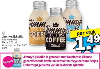 Promoties Jimmy`s ijskoffie - Jimmy's - Geldig van 13/05/2024 tot 20/05/2024 bij Albert Heijn