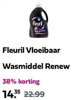Promoties Fleuril vloeibaar wasmiddel renew - Fleuril - Geldig van 12/05/2024 tot 19/05/2024 bij Plein