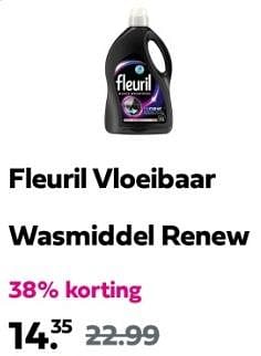 Promoties Fleuril vloeibaar wasmiddel renew - Fleuril - Geldig van 12/05/2024 tot 19/05/2024 bij Plein