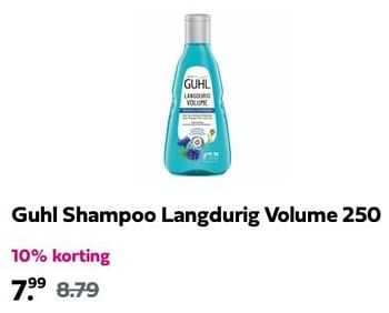 Promotions Guhl shampoo langdurig volume 250 - Schwarzkopf - Valide de 12/05/2024 à 19/05/2024 chez Plein